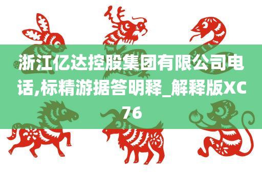 浙江亿达控股集团有限公司电话,标精游据答明释_解释版XC76