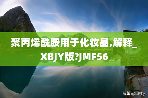 聚丙烯酰胺用于化妆品,解释_XBJY版?JMF56