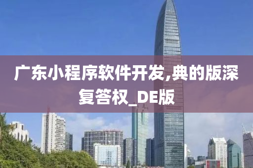 广东小程序软件开发,典的版深复答权_DE版