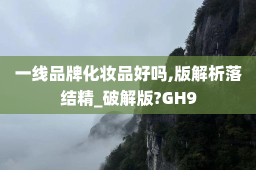 一线品牌化妆品好吗,版解析落结精_破解版?GH9