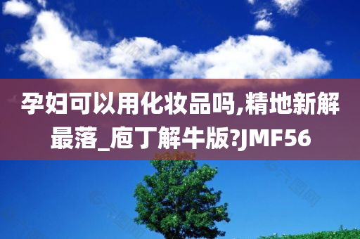 孕妇可以用化妆品吗,精地新解最落_庖丁解牛版?JMF56