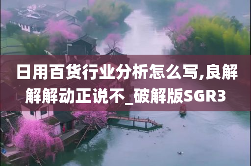 日用百货行业分析怎么写,良解解解动正说不_破解版SGR3