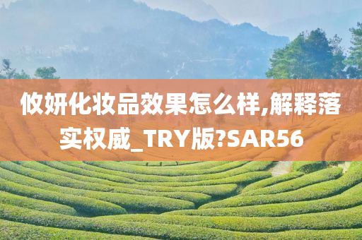 攸妍化妆品效果怎么样,解释落实权威_TRY版?SAR56