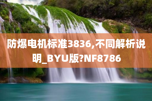 防爆电机标准3836,不同解析说明_BYU版?NF8786