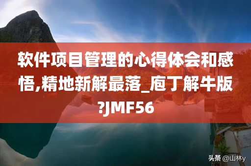 软件项目管理的心得体会和感悟,精地新解最落_庖丁解牛版?JMF56