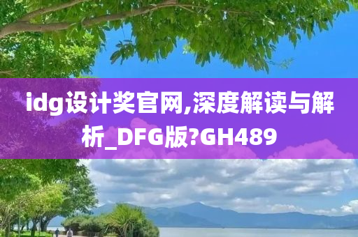 idg设计奖官网,深度解读与解析_DFG版?GH489