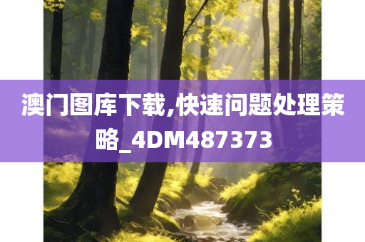 澳门图库下载,快速问题处理策略_4DM487373