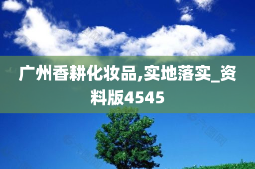 广州香耕化妆品,实地落实_资料版4545