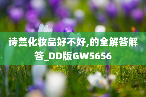 诗蔓化妆品好不好,的全解答解答_DD版GW5656