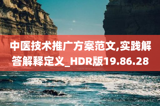 中医技术推广方案范文,实践解答解释定义_HDR版19.86.28