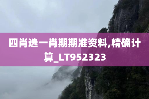 四肖选一肖期期准资料,精确计算_LT952323