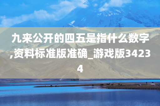 九来公开的四五是指什么数字,资料标准版准确_游戏版34234