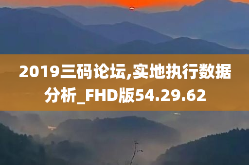 2019三码论坛,实地执行数据分析_FHD版54.29.62