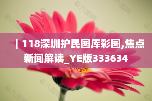 ｜118深圳护民图库彩图,焦点新闻解读_YE版333634