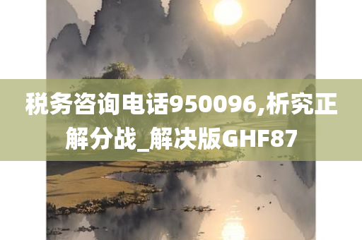 税务咨询电话950096,析究正解分战_解决版GHF87