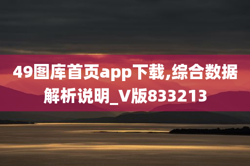 49图库首页app下载,综合数据解析说明_V版833213