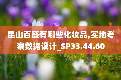 昆山百盛有哪些化妆品,实地考察数据设计_SP33.44.60