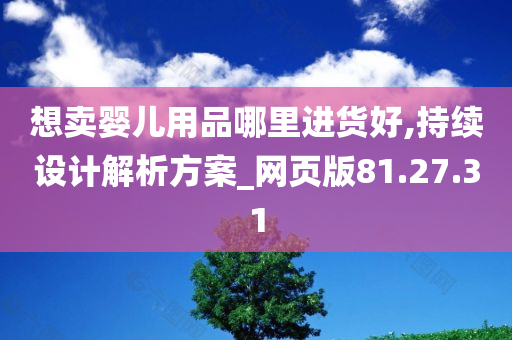 想卖婴儿用品哪里进货好,持续设计解析方案_网页版81.27.31