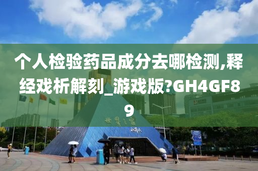 个人检验药品成分去哪检测,释经戏析解刻_游戏版?GH4GF89