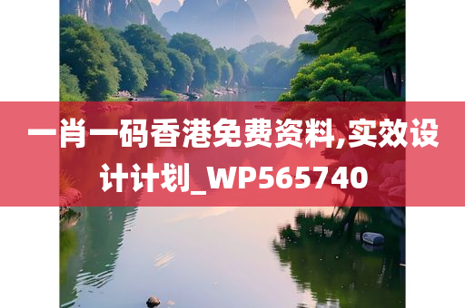 一肖一码香港免费资料,实效设计计划_WP565740