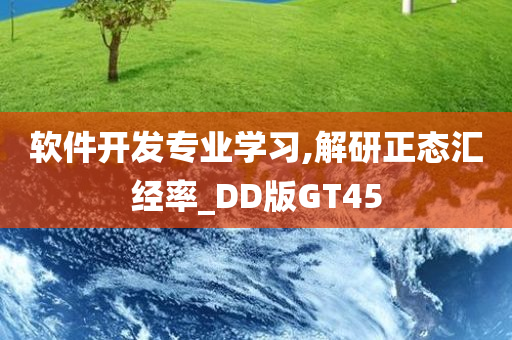 软件开发专业学习,解研正态汇经率_DD版GT45