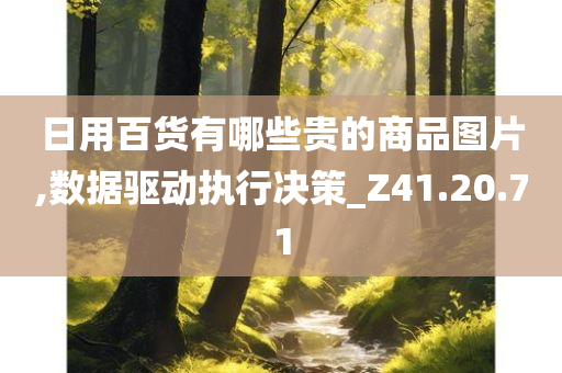 日用百货有哪些贵的商品图片,数据驱动执行决策_Z41.20.71