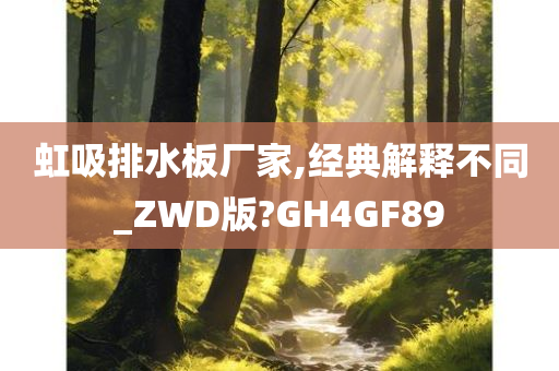 虹吸排水板厂家,经典解释不同_ZWD版?GH4GF89