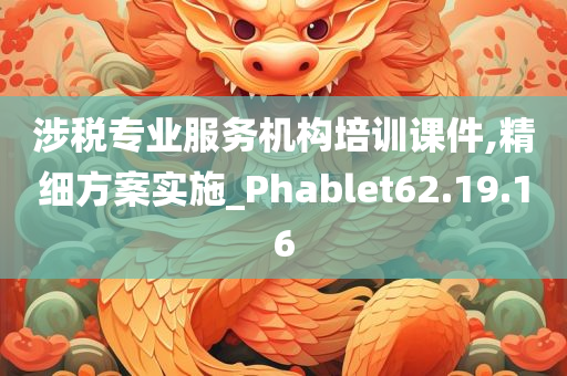 涉税专业服务机构培训课件,精细方案实施_Phablet62.19.16