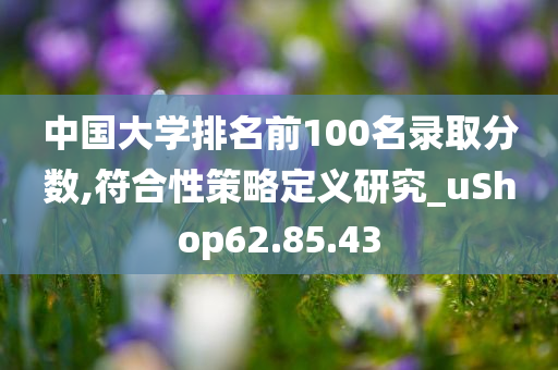 中国大学排名前100名录取分数,符合性策略定义研究_uShop62.85.43