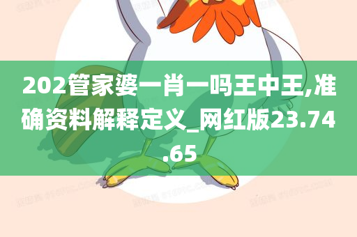 202管家婆一肖一吗王中王,准确资料解释定义_网红版23.74.65