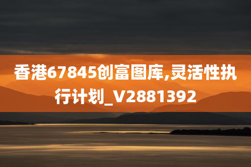 香港67845创富图库,灵活性执行计划_V2881392