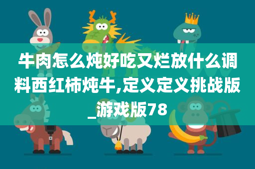 牛肉怎么炖好吃又烂放什么调料西红柿炖牛,定义定义挑战版_游戏版78