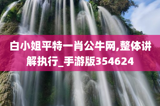 白小姐平特一肖公牛网,整体讲解执行_手游版354624