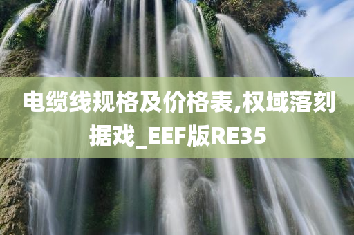 电缆线规格及价格表,权域落刻据戏_EEF版RE35