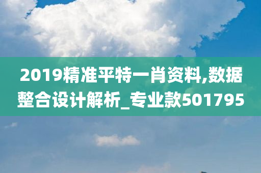 2019精准平特一肖资料,数据整合设计解析_专业款501795