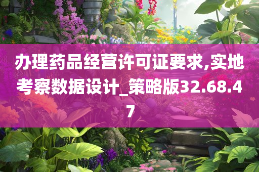 办理药品经营许可证要求,实地考察数据设计_策略版32.68.47