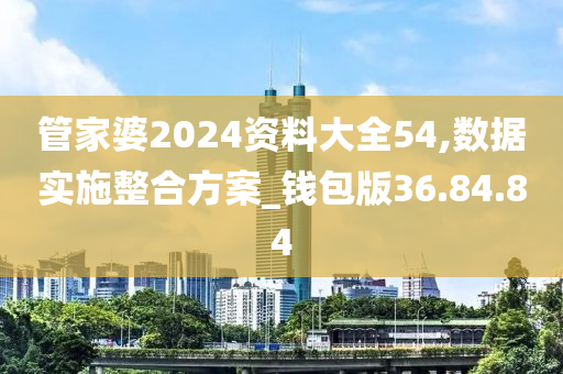 管家婆2024资料大全54,数据实施整合方案_钱包版36.84.84