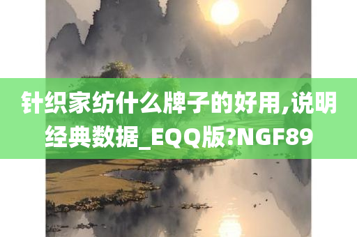 针织家纺什么牌子的好用,说明经典数据_EQQ版?NGF89