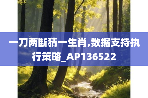 一刀两断猜一生肖,数据支持执行策略_AP136522