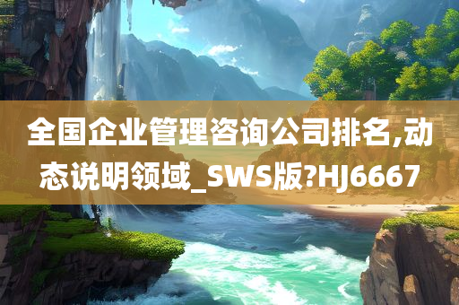 全国企业管理咨询公司排名,动态说明领域_SWS版?HJ6667