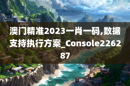 澳门精准2023一肖一码,数据支持执行方案_Console226287