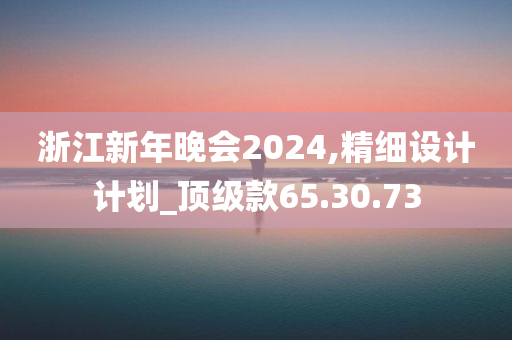 浙江新年晚会2024,精细设计计划_顶级款65.30.73