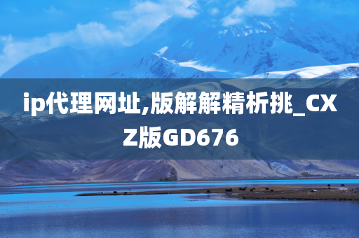 ip代理网址,版解解精析挑_CXZ版GD676