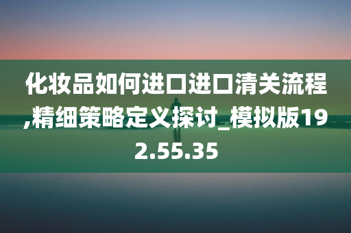 化妆品如何进口进口清关流程,精细策略定义探讨_模拟版192.55.35