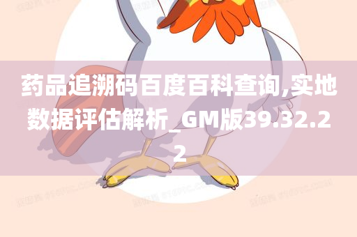 药品追溯码百度百科查询,实地数据评估解析_GM版39.32.22