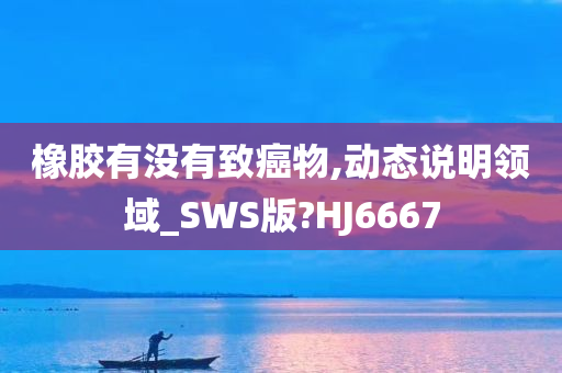 橡胶有没有致癌物,动态说明领域_SWS版?HJ6667