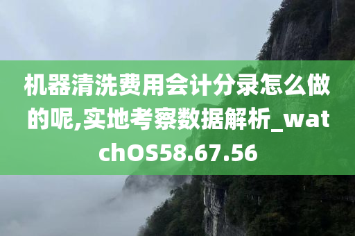 机器清洗费用会计分录怎么做的呢,实地考察数据解析_watchOS58.67.56