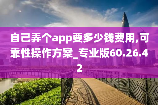 自己弄个app要多少钱费用,可靠性操作方案_专业版60.26.42