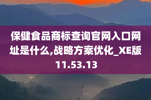 保健食品商标查询官网入口网址是什么,战略方案优化_XE版11.53.13