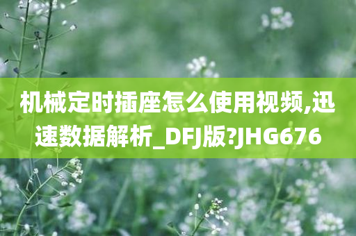 机械定时插座怎么使用视频,迅速数据解析_DFJ版?JHG676